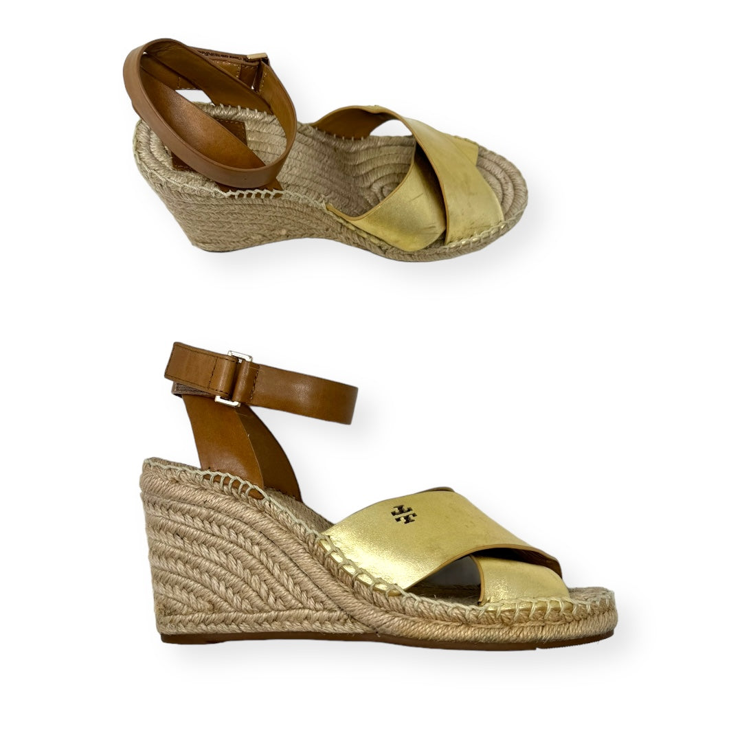 Sandals Heels Wedge By Tory Burch Size: 6.5