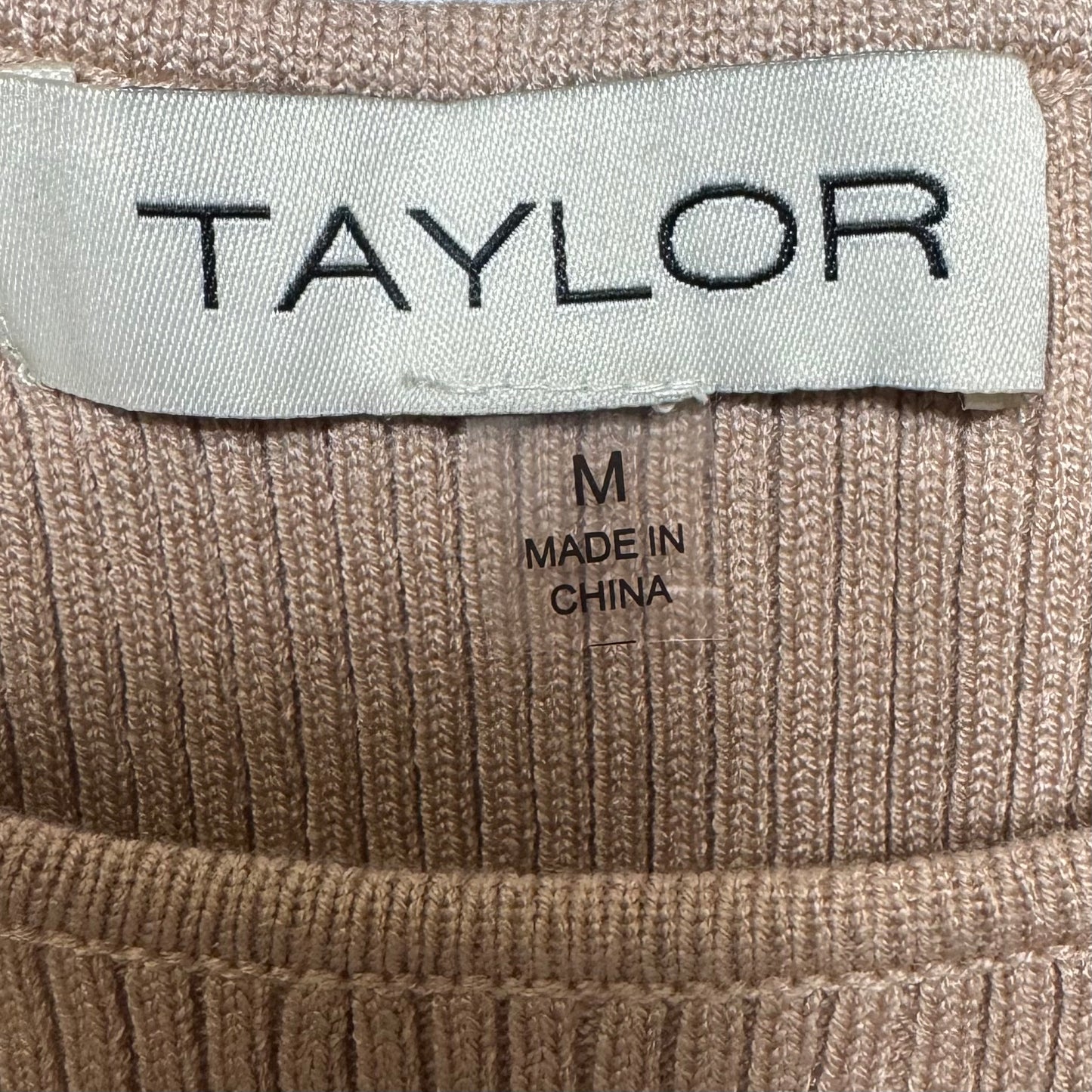 Twofer Sweater Maxi Dress By Taylor In Almond, Size: M