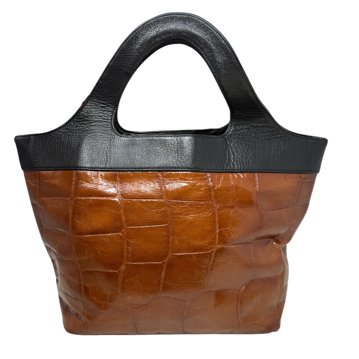 Margaret Croc Embossed Tote By Catherine Rapetti, Size: Large