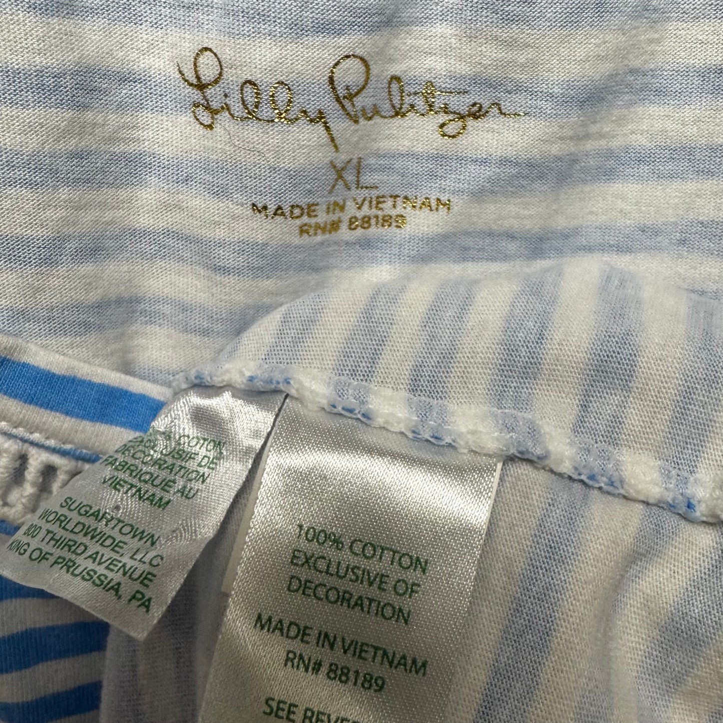 Agee Dress Designer By Lilly Pulitzer In Striped Pattern, Size: Xl