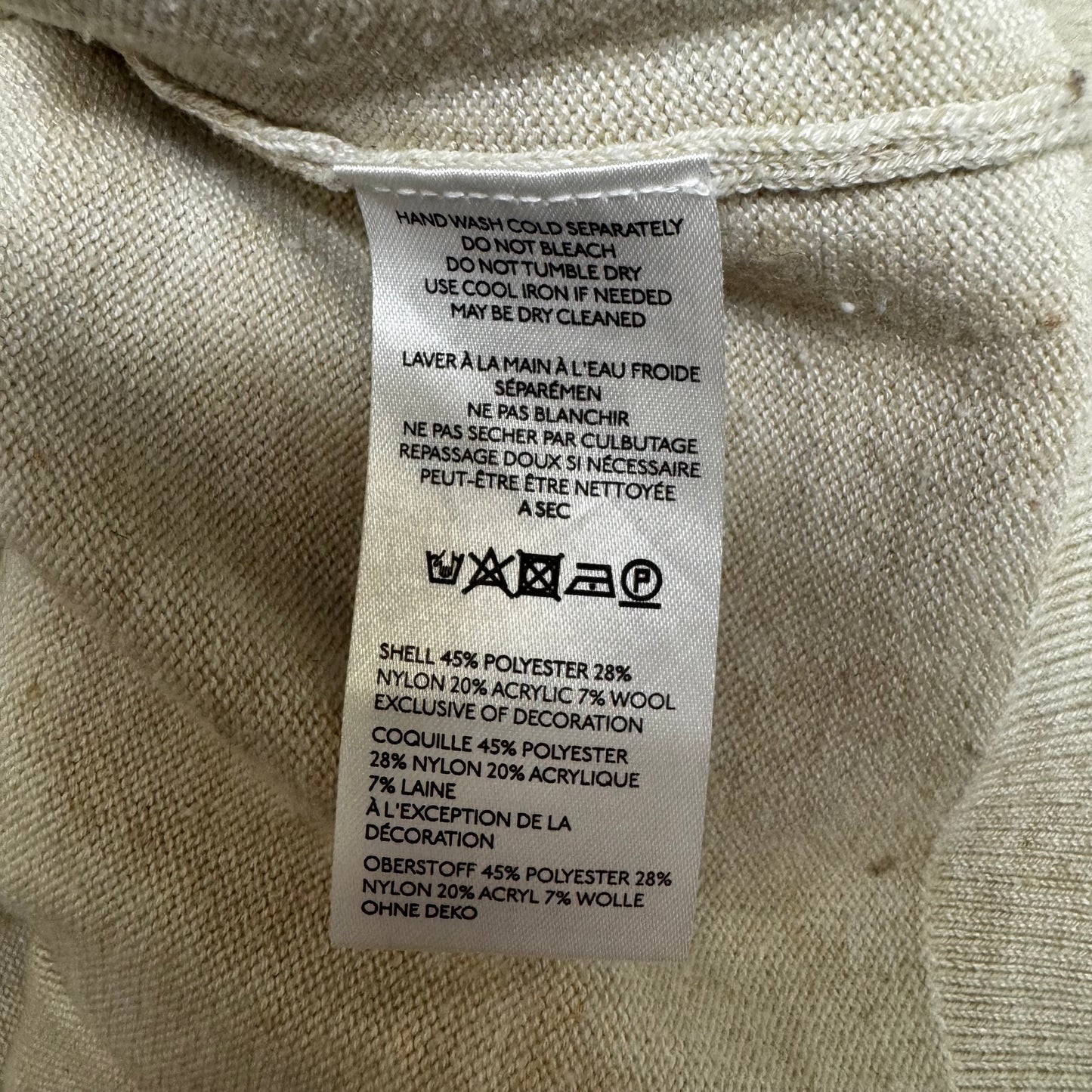 Top Sleeveless By Anthropologie In Cream, Size: L