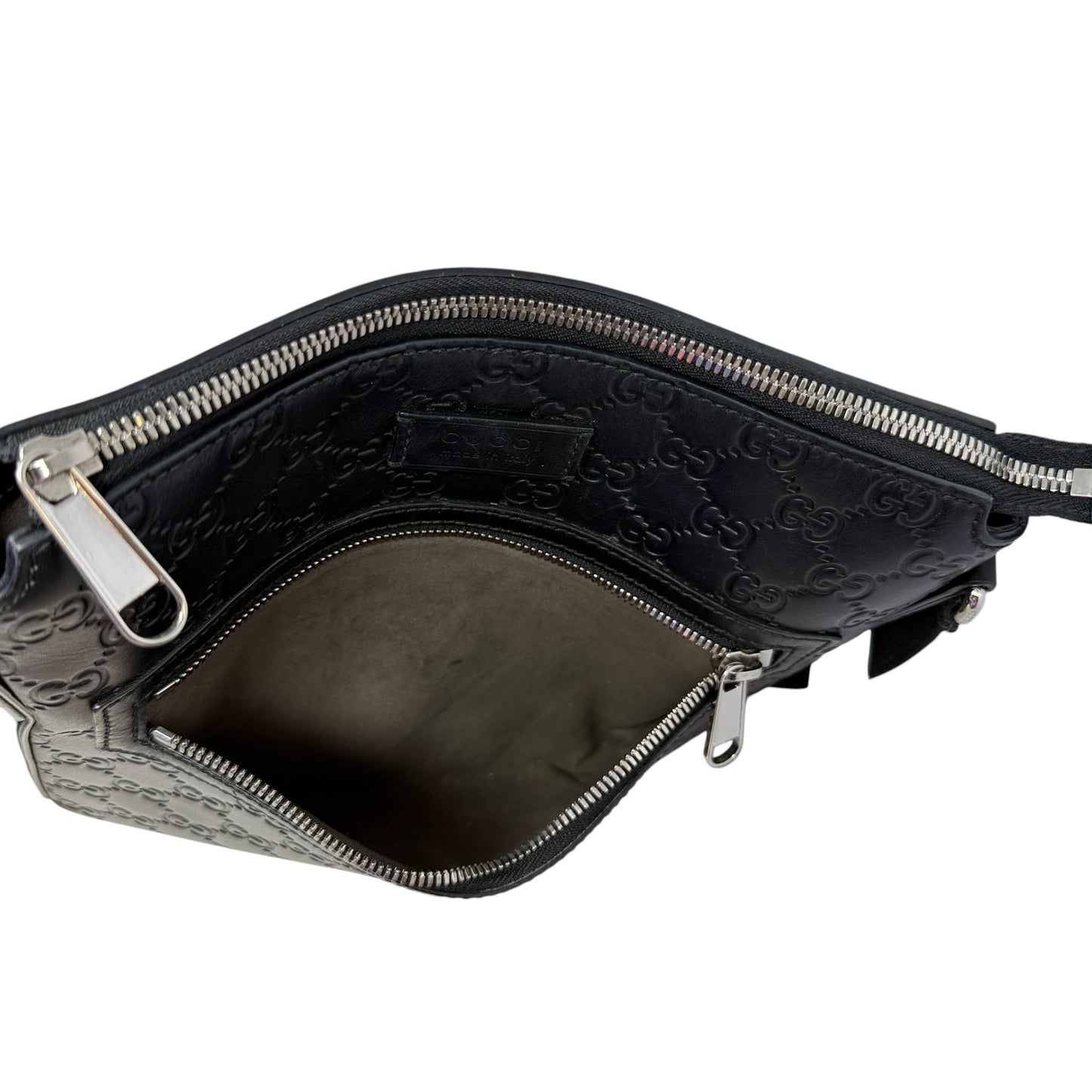 Guccissima Signature Leather Messenger Bag  Luxury Designer By Gucci, Size: Small