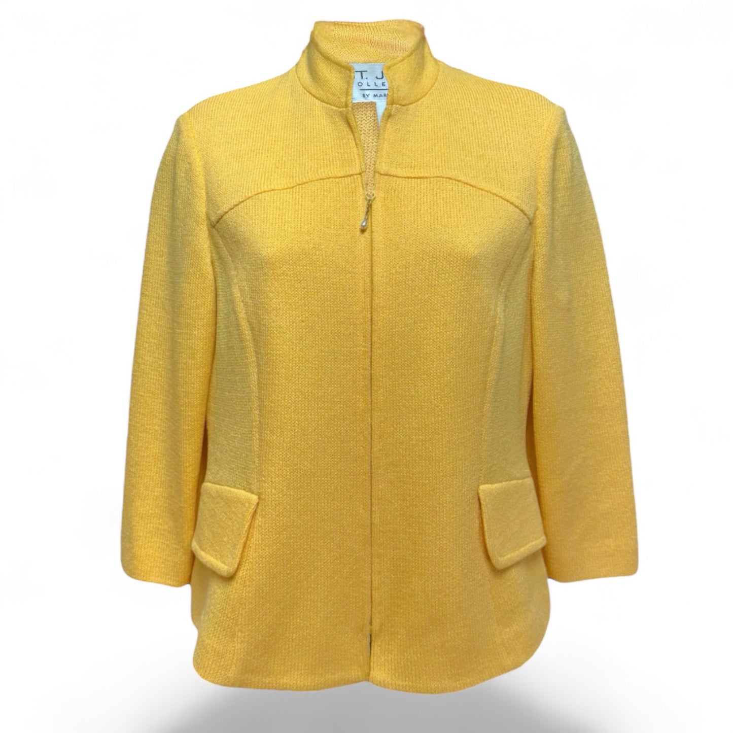 Blazer Designer By St John Collection In Yellow, Size: 4