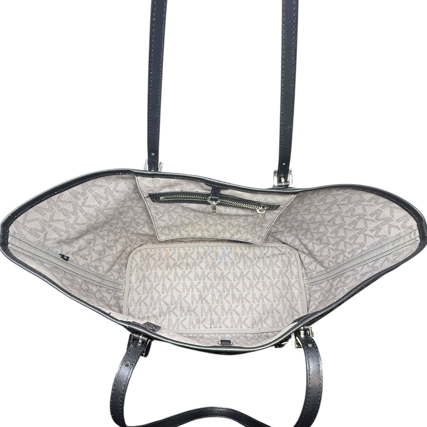 Jet Set Signature Travel Tote Designer By Michael Kors, Size: Medium