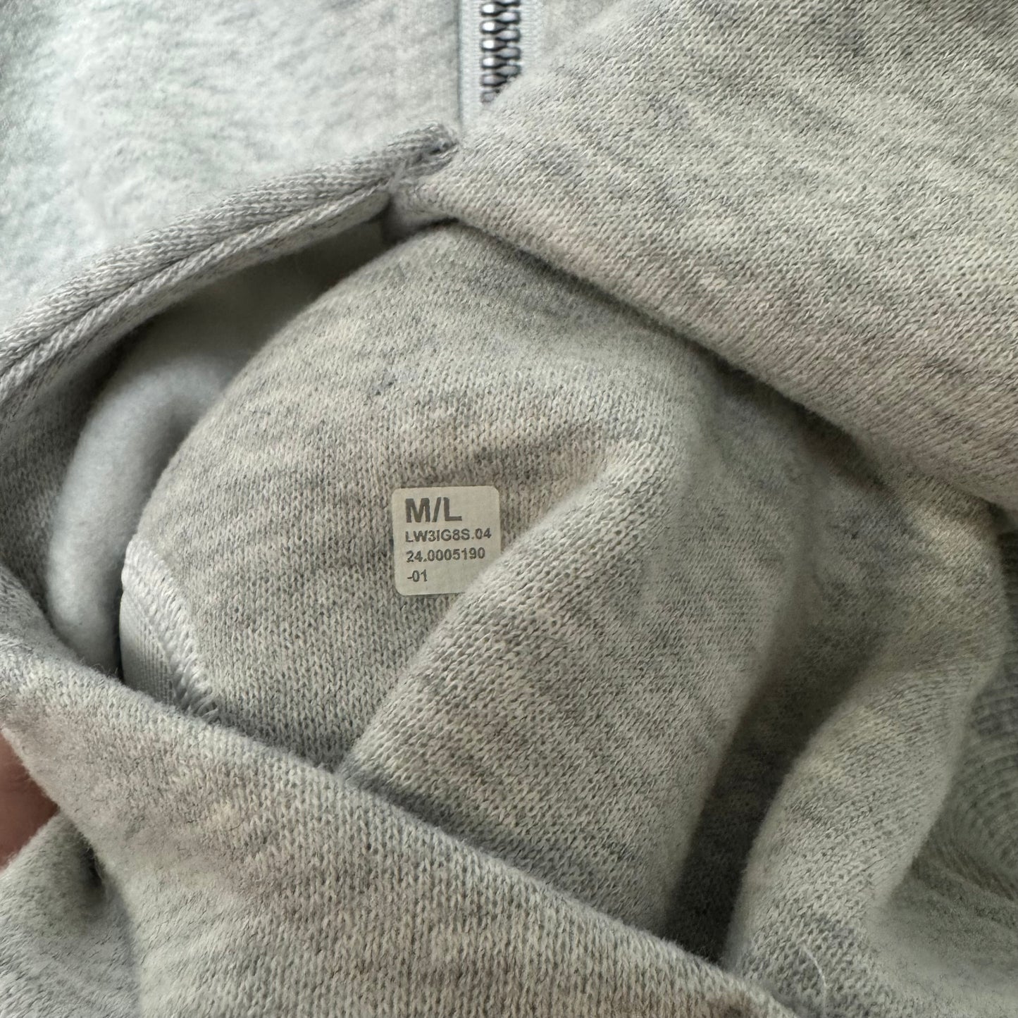 Athletic Sweatshirt Collar By Lululemon In Grey, Size: M/L
