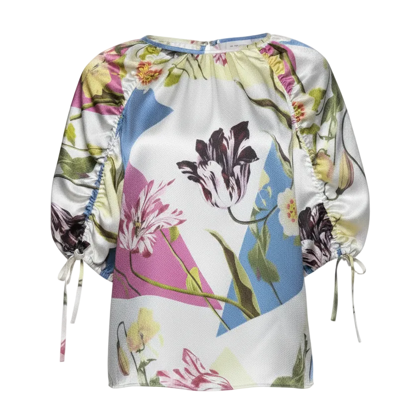 Miikela Puff Sleeve Blouse By Ted Baker In Floral Print, Size: XS (0)