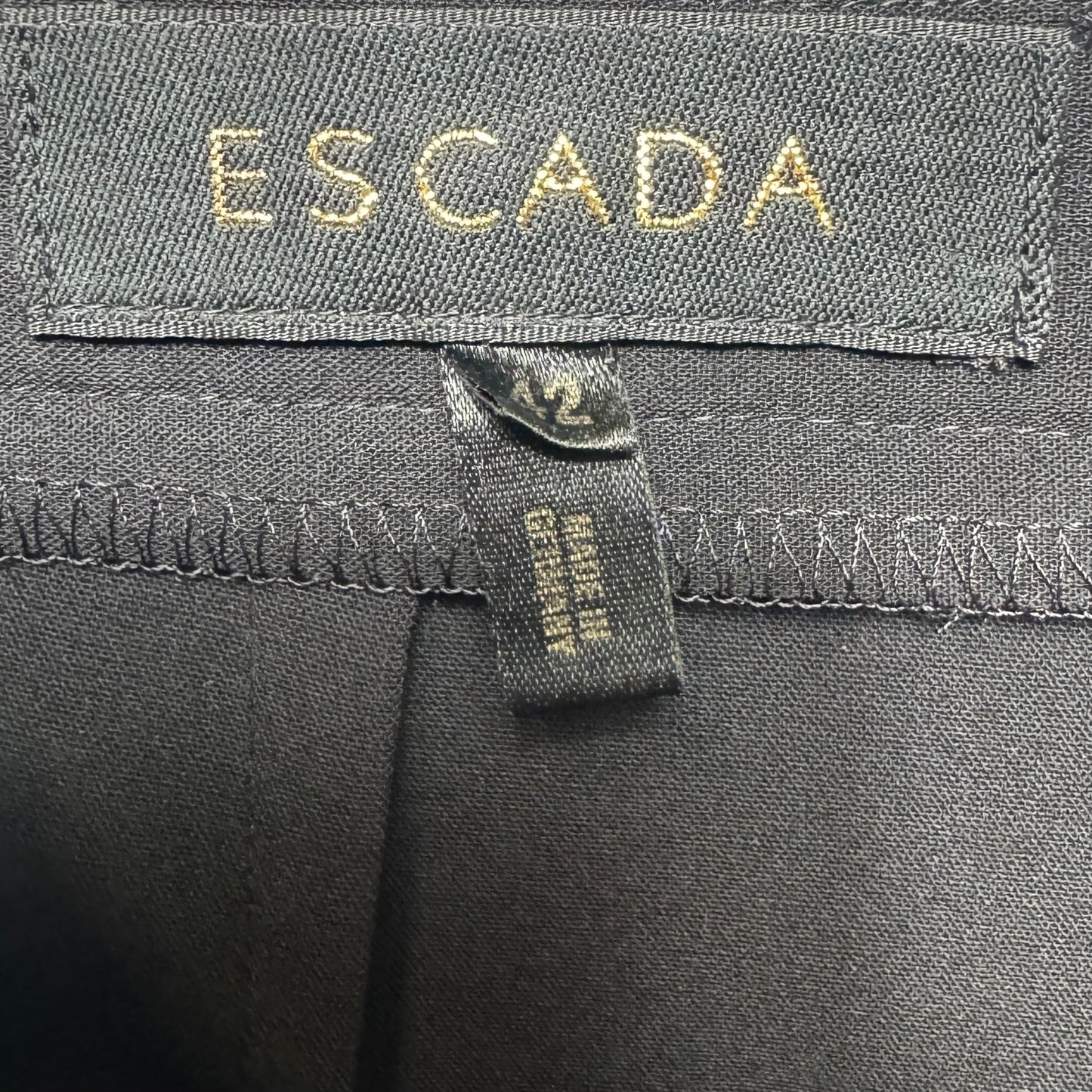 Pants Designer By Escada In Black, Size: 12