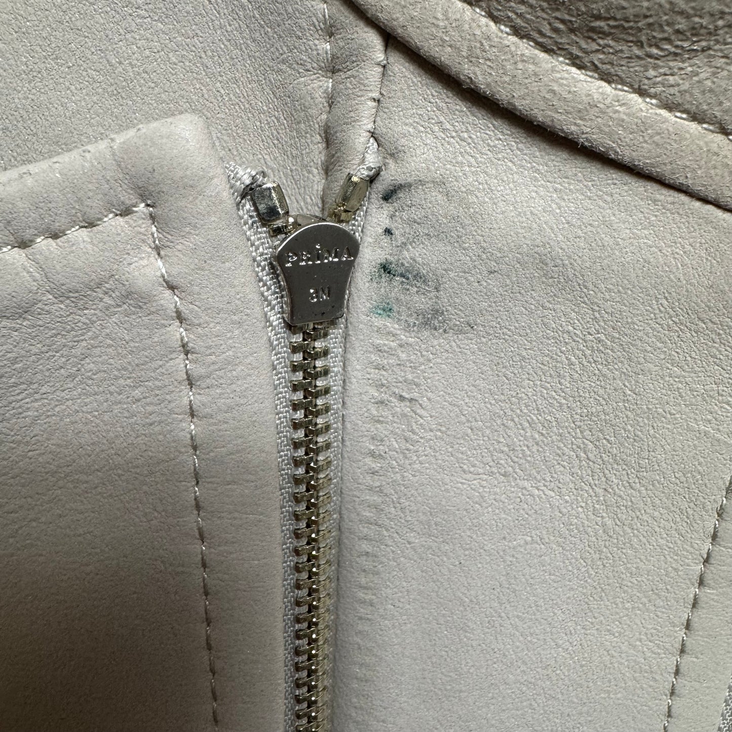 Jacket Leather By Etcetra In Cream, Size: 6