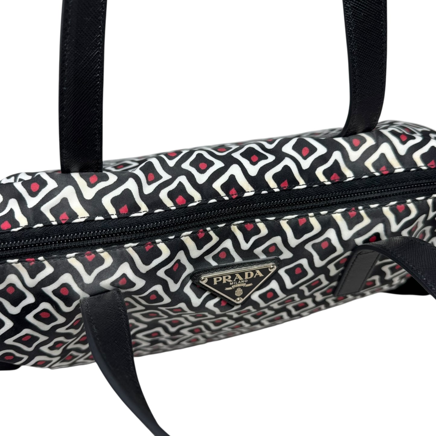 Tessuto Nylon Satchel Tote Luxury Designer By Prada, Size: Large
