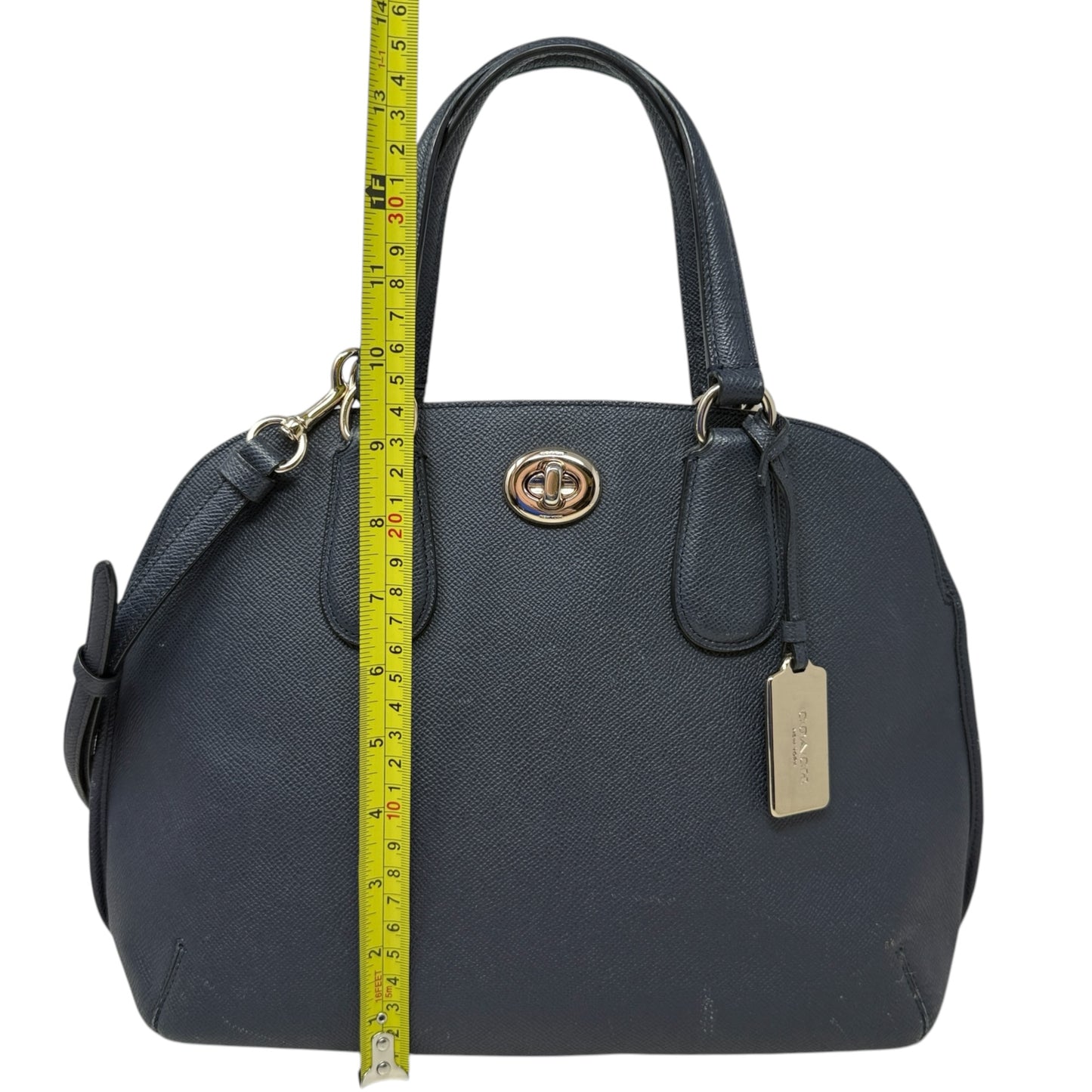 Prince Street Domed Satchel Designer By Coach, Size: Medium