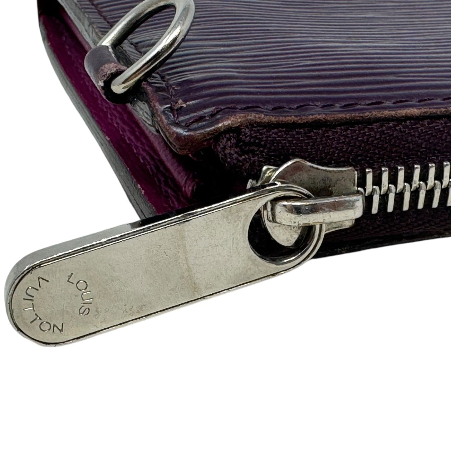 Astrid Wallet Luxury Designer By Louis Vuitton, In Cassis Epi Leather Size: Large