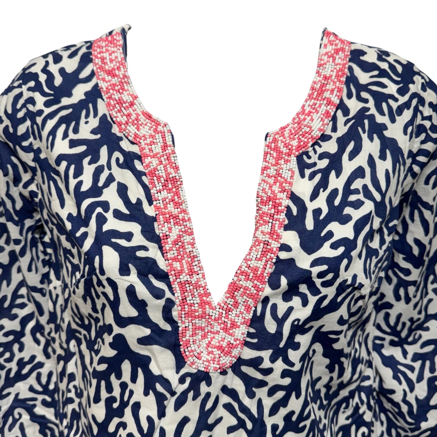 Courtney Tunic Dress Designer By Lilly Pulitzer In Bright Navy Treasure, Size: Xs