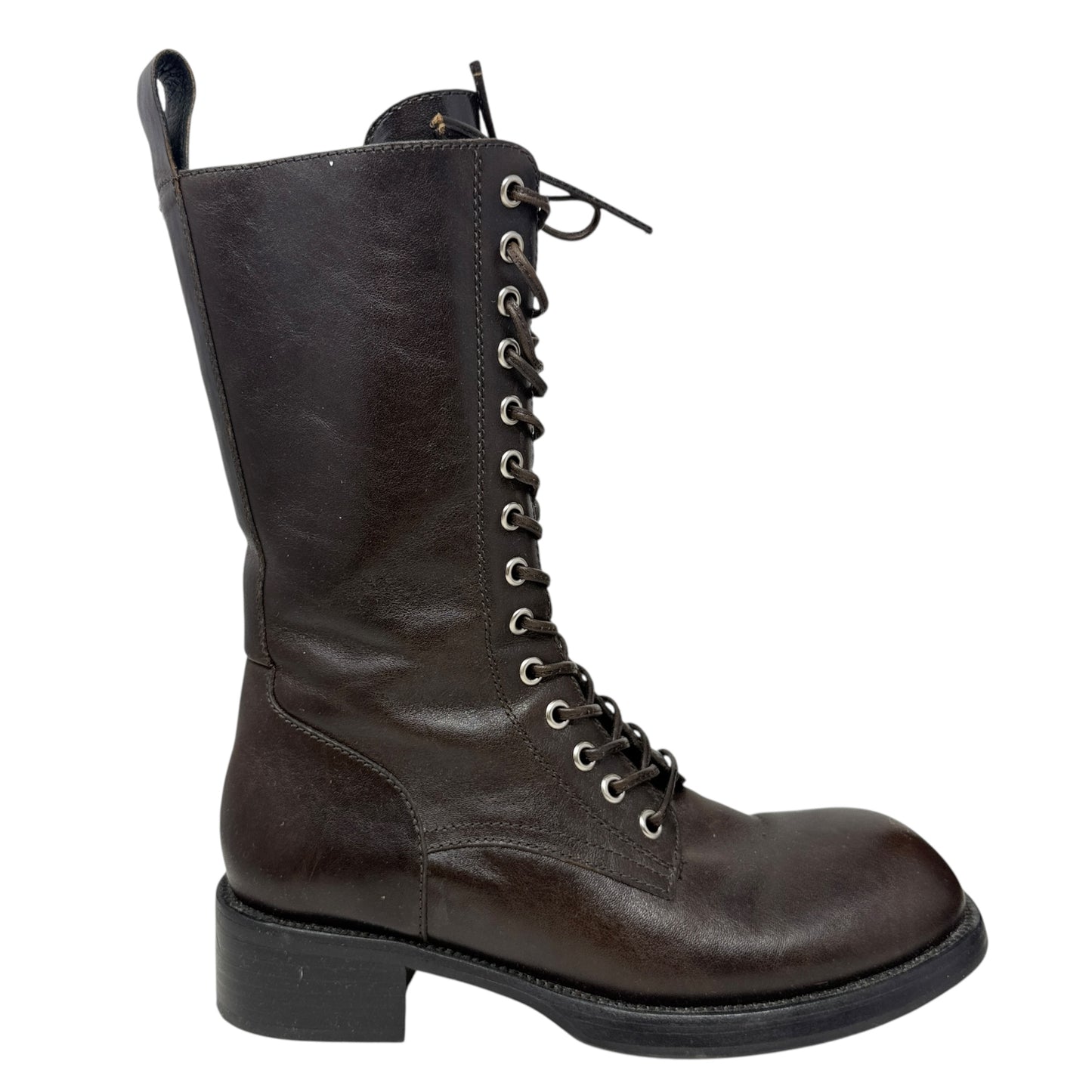 Gazette Combat Boots By Jeffery Campbell In Brown, Size: 8