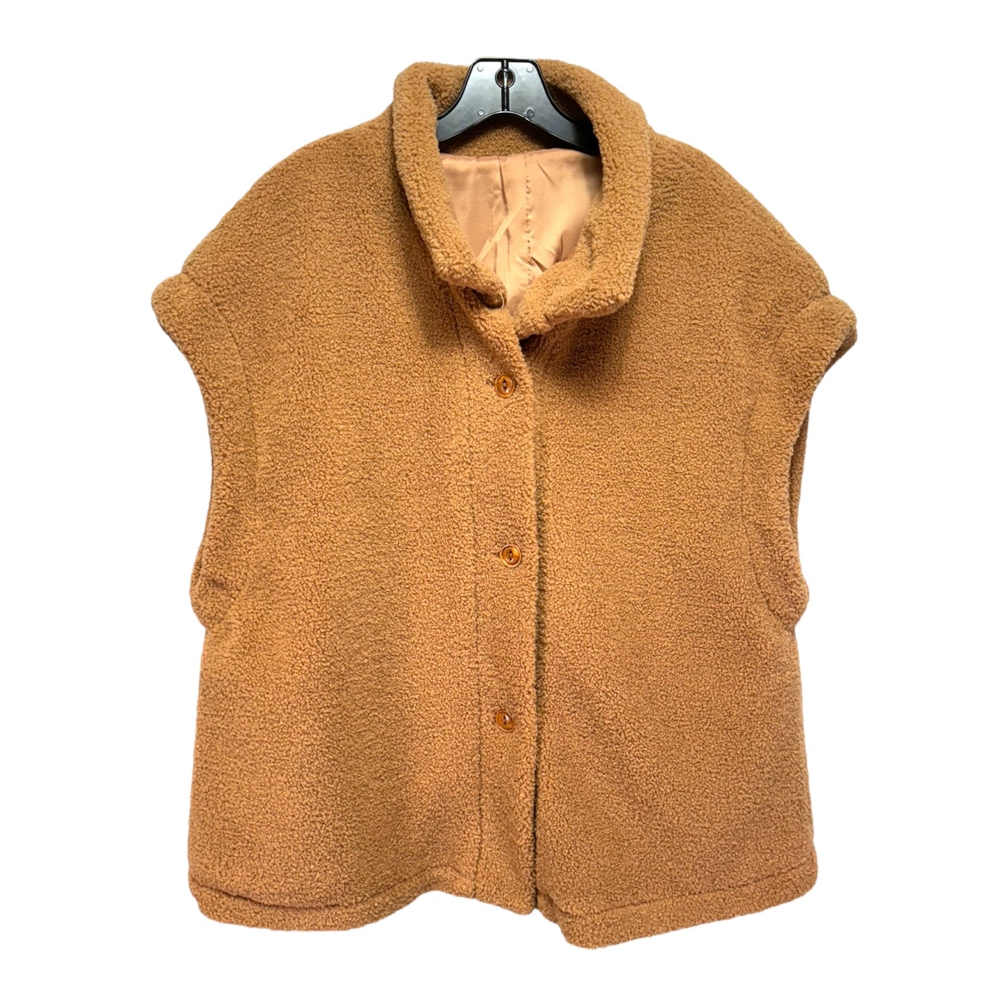 Vest Fleece Unbranded In Brown, Size: M