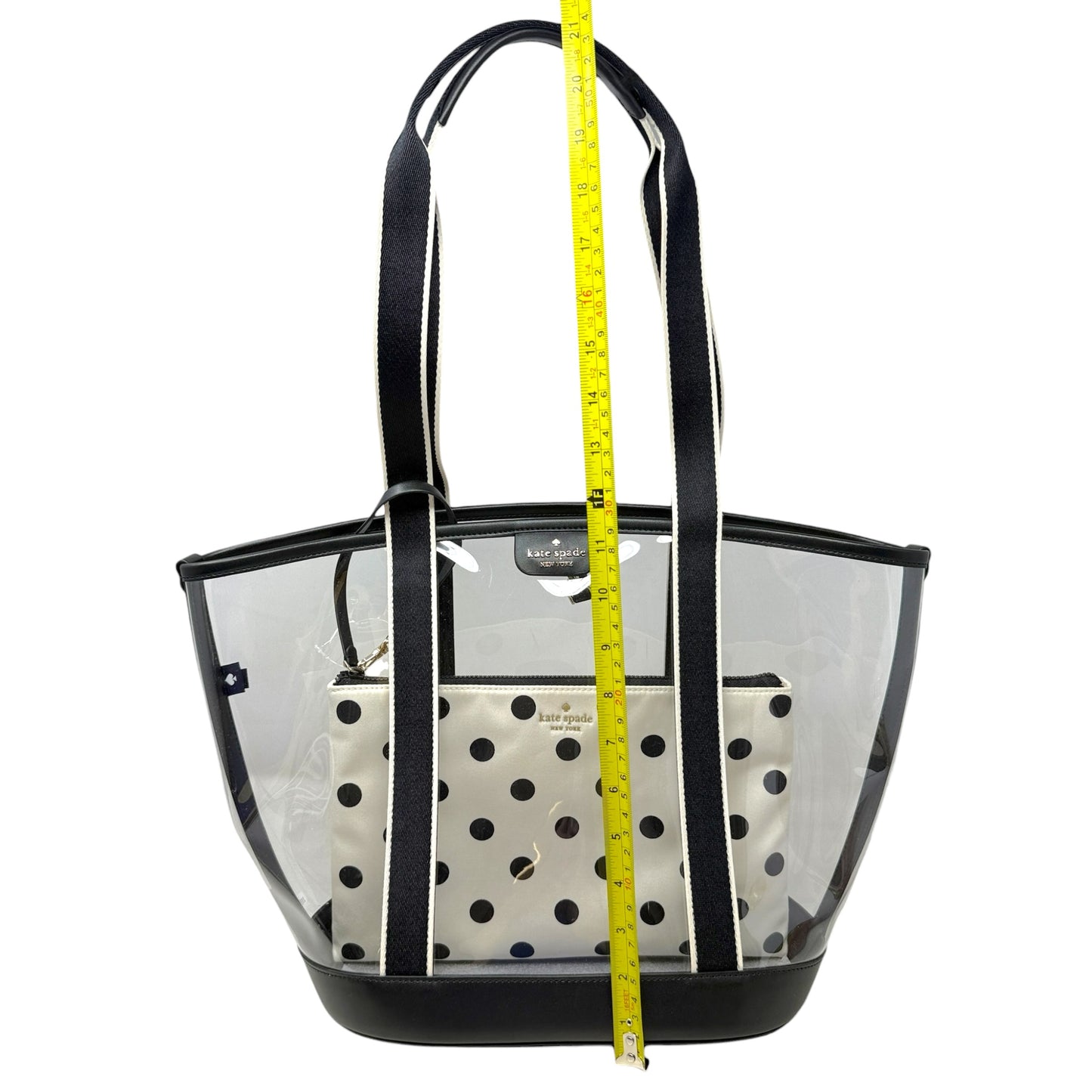 Clare See Through Tote Designer By Kate Spade, Size: Medium