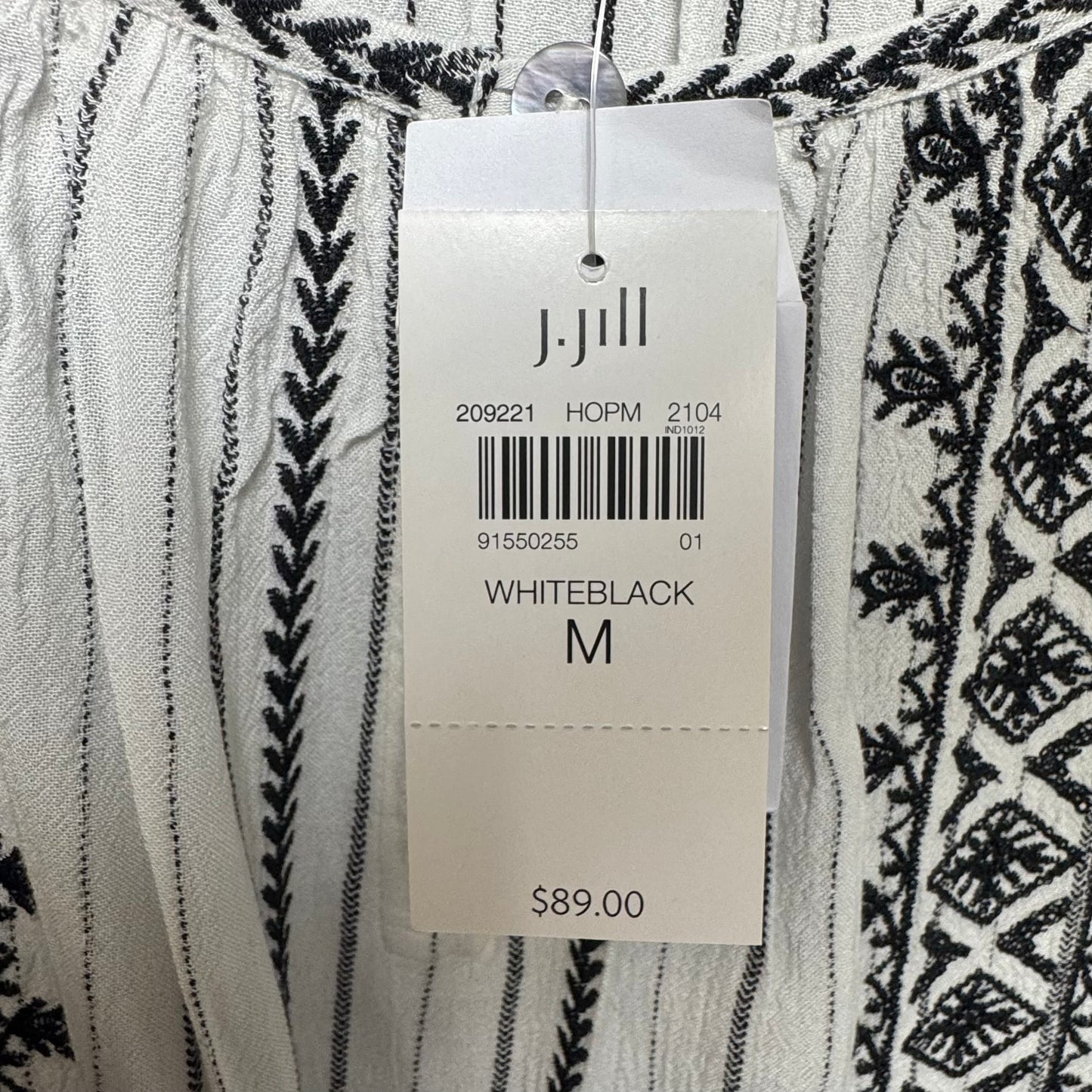 Top Long Sleeve By J. Jill In Striped Pattern, Size: M
