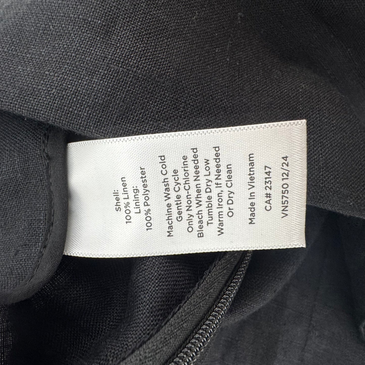 Linen Skort By Talbots In Black, Size: 18