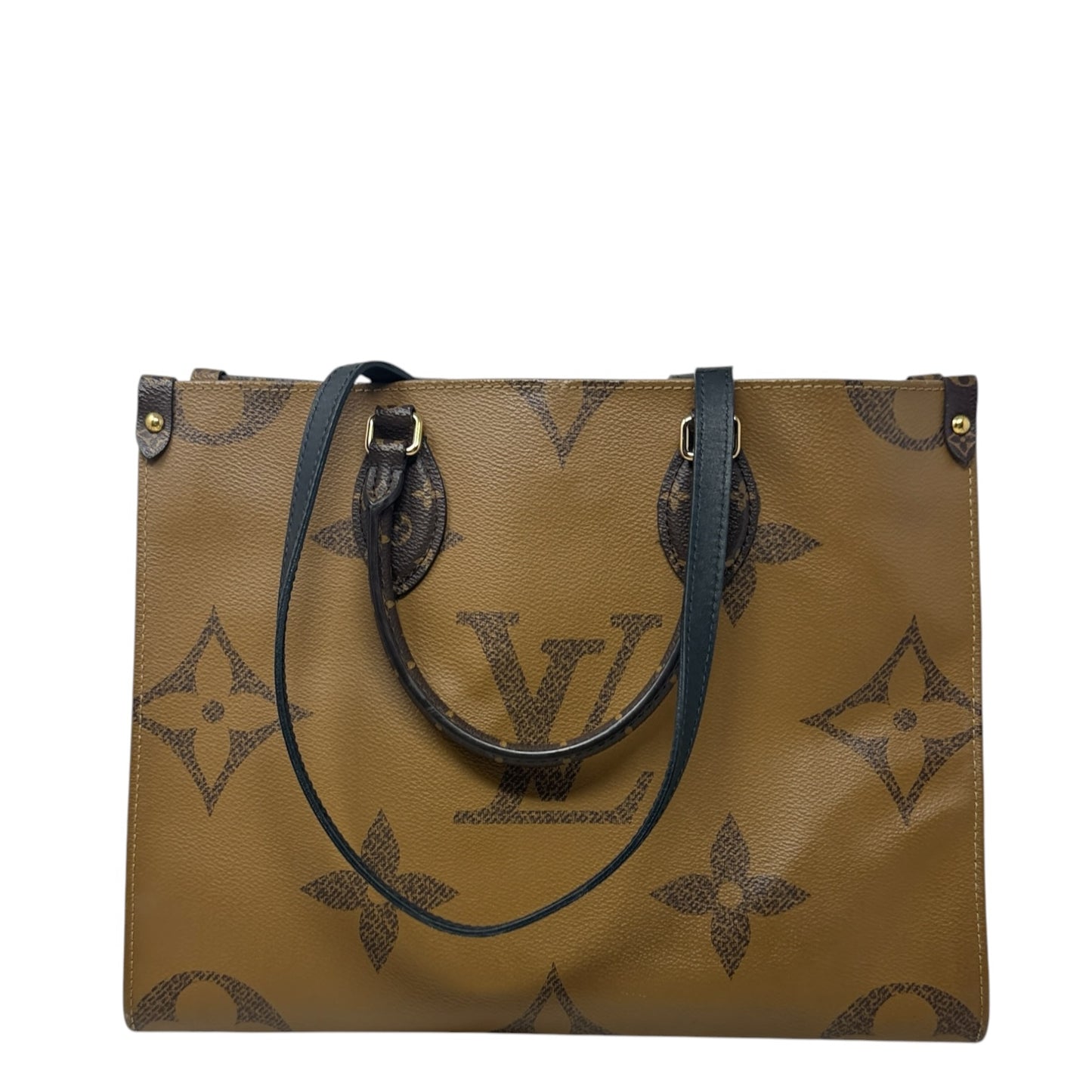 2022 On The Go Tote MM In Giant Monogram Canvas Luxury Designer By Louis Vuitton, Size: Medium
