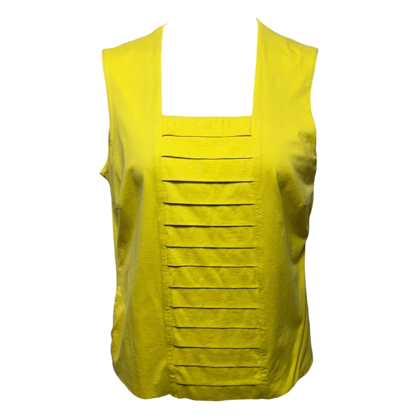 Top Sleeveless By Akris Punto In Yellow, Size: 14