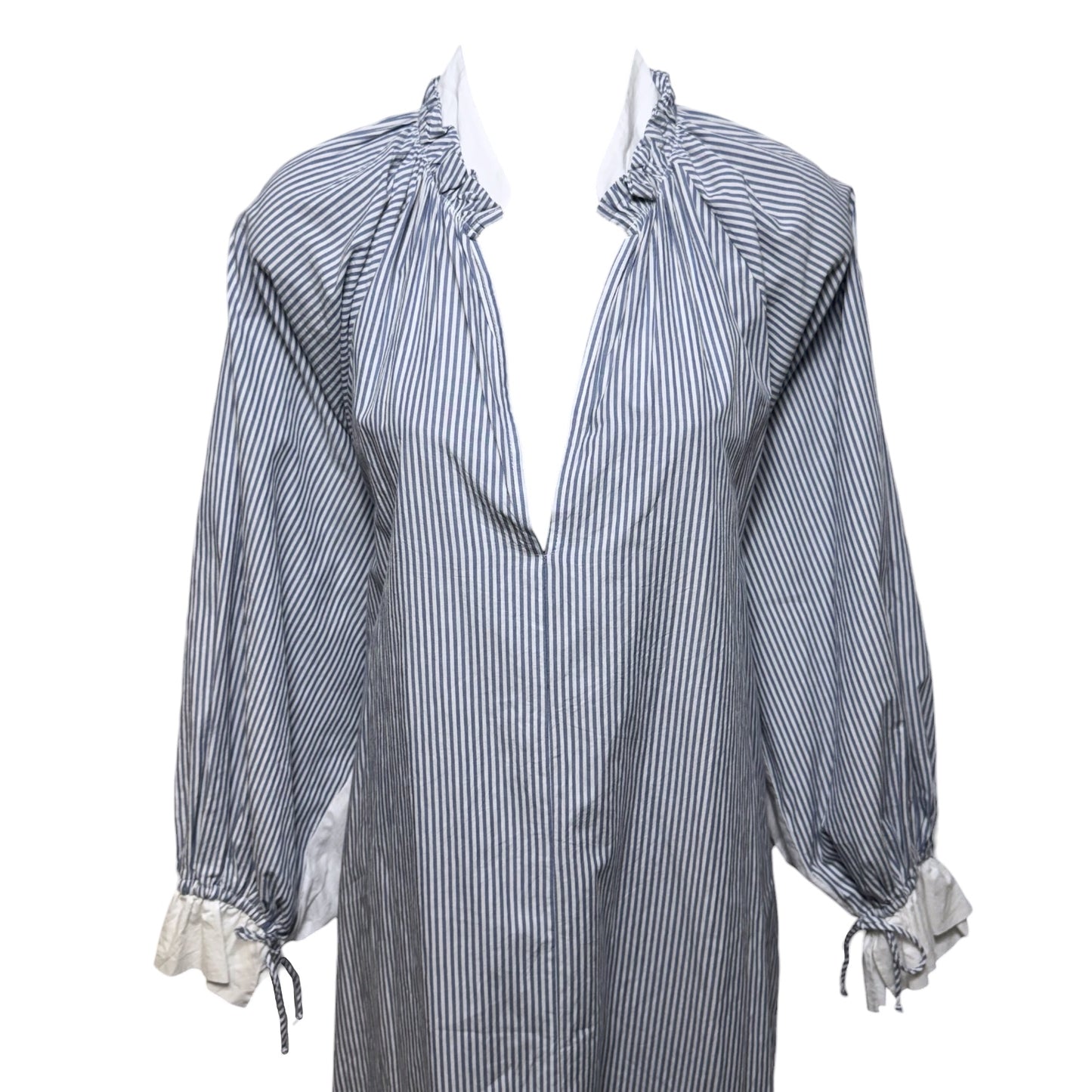 Wiki Maxi Dress By Mes Demoiselles Paris In Blue Striped Pattern, Size: 0