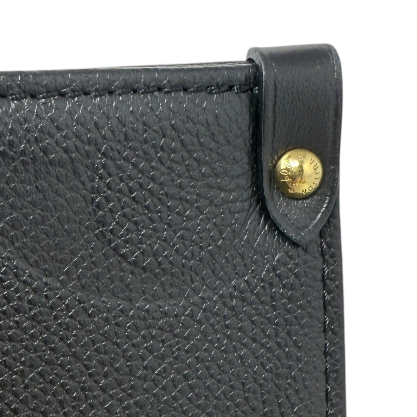 Onthego MM Monogram Empreinte Leather Tote Luxury Designer By Louis Vuitton, Size: Large