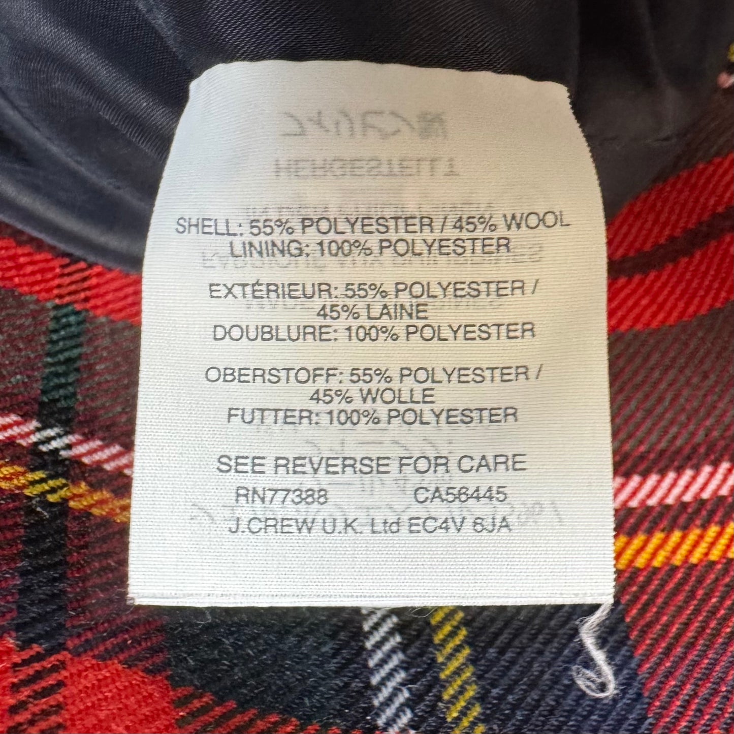 Blazer By J. Crew In Plaid Pattern, Size: 4