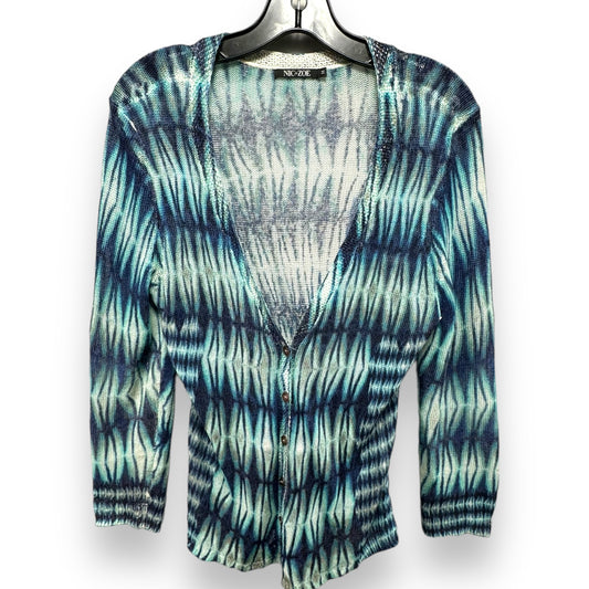 Sweater Cardigan By Nic + Zoe In Blue, Size: M