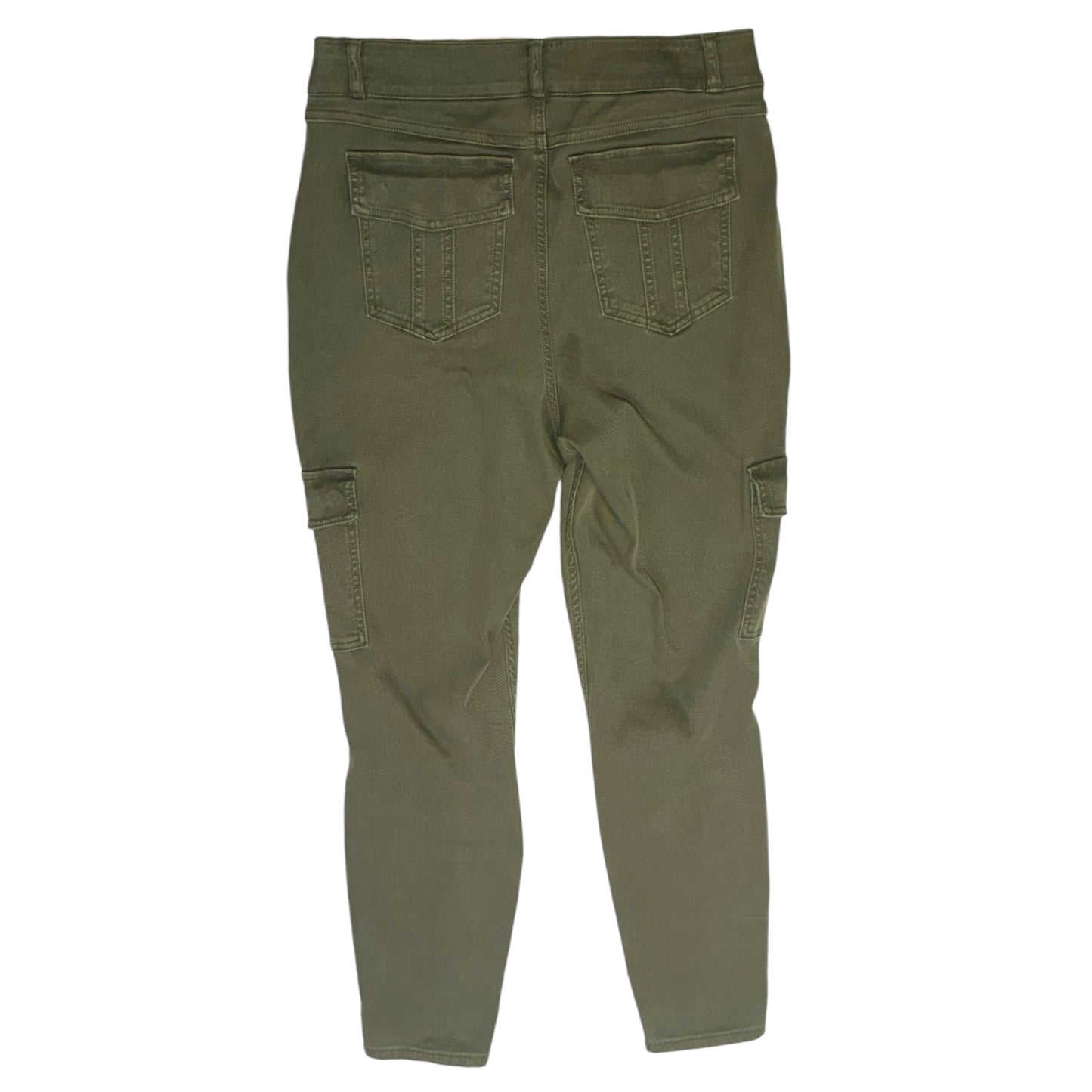 Stretch Twill Ankle Cargo Pants By Spanx In Green, Size: Xl