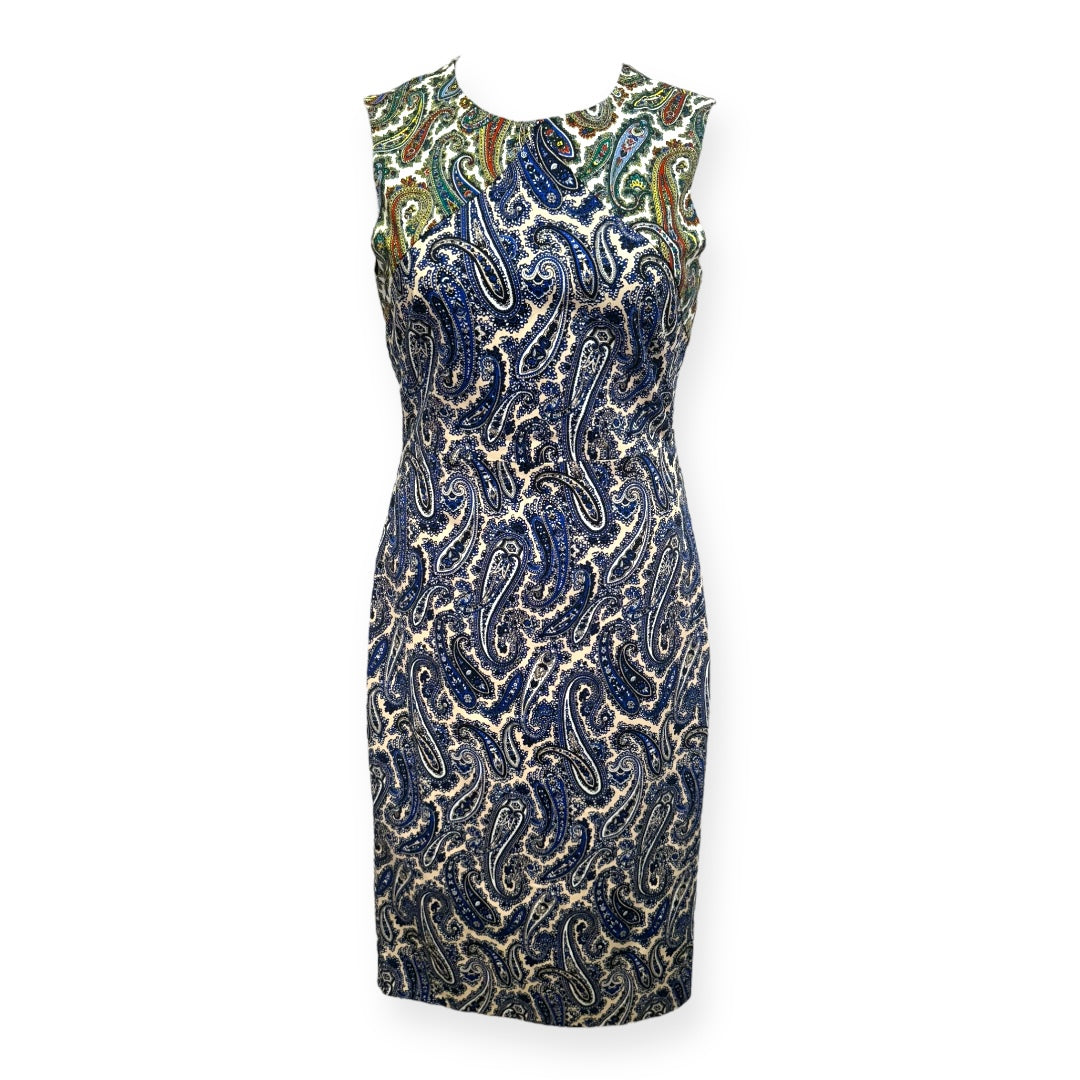 Paisley Sheath Dress Casual Maxi By Diane Von Furstenberg  Size: 10