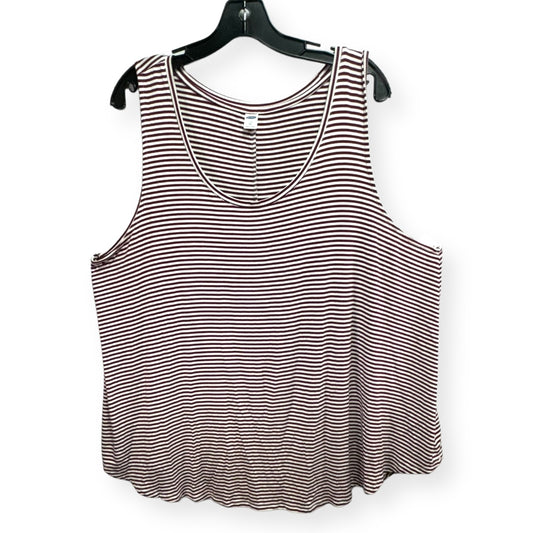 Striped Pattern Top Sleeveless Old Navy, Size Xxl