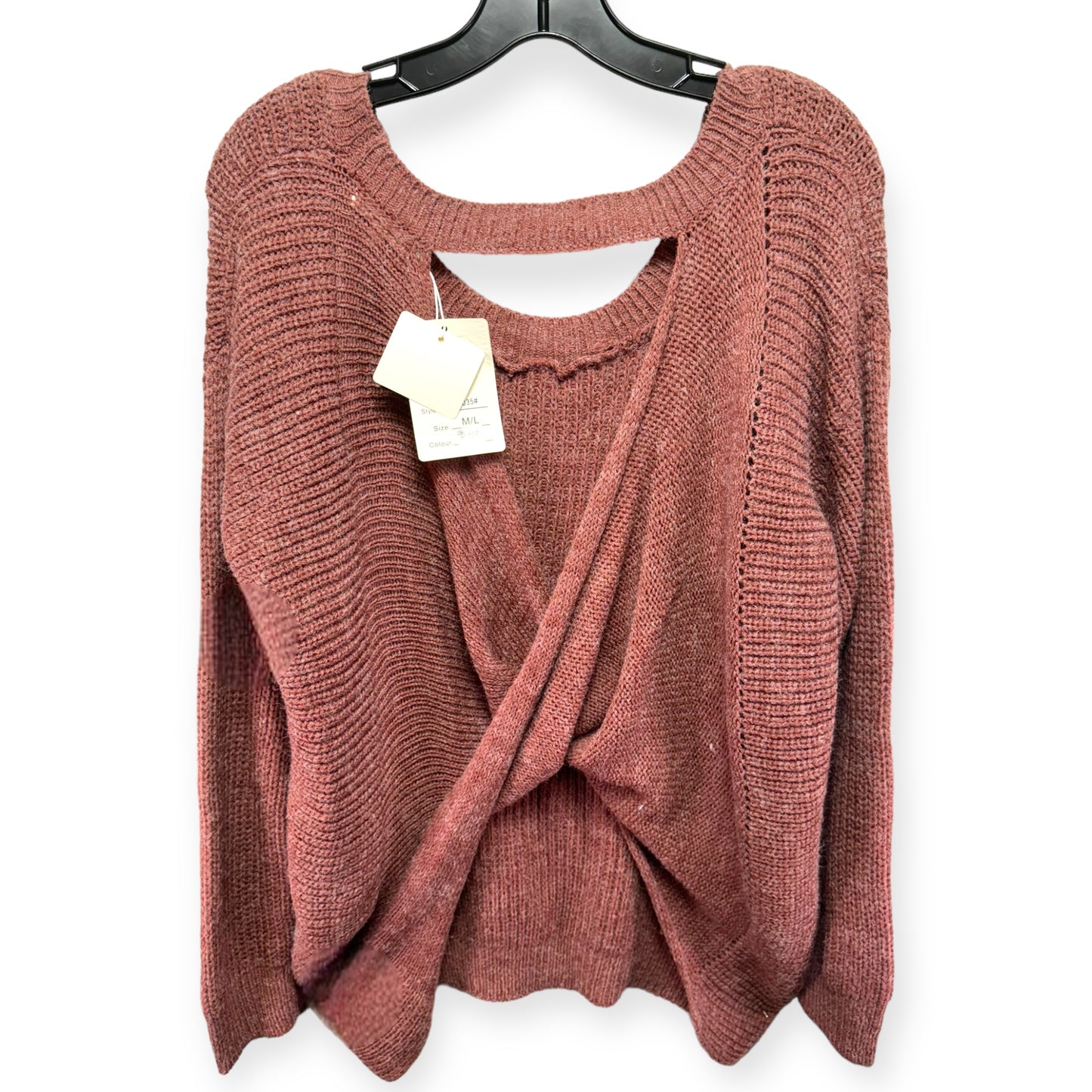 Sweater By Miracle In Red, Size: M