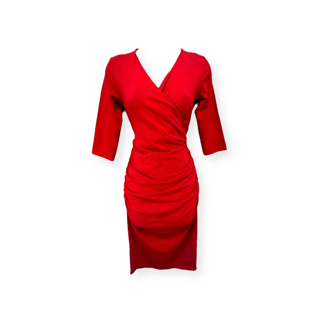 Dress Casual Midi By Michael Stars In Red, Size: S