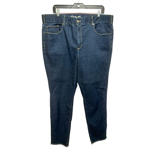 Jeans Flared By Eddie Bauer In Blue, Size: 18