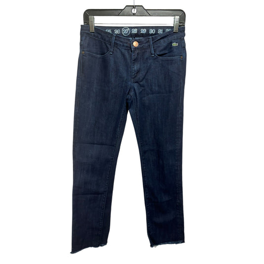 Jeans Skinny By Lacoste In Blue, Size: 4