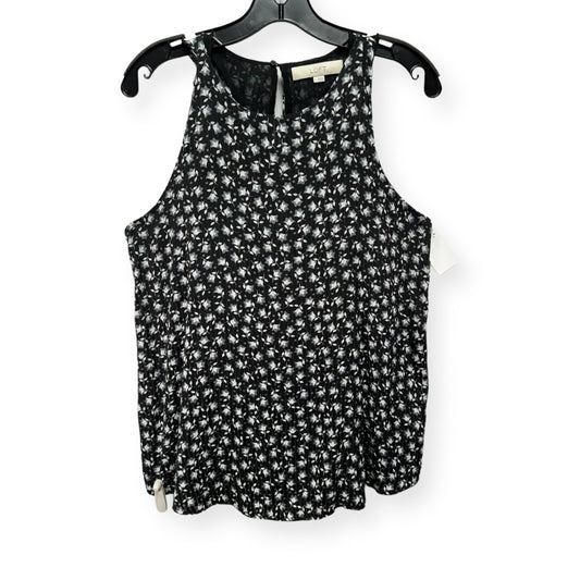 Floral Print Top Sleeveless Loft, Size Petite   S