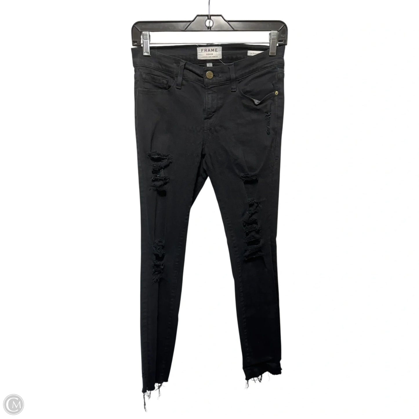 Le Skinny de Jeanne Jeans Skinny By Frame In Black, Size: 26