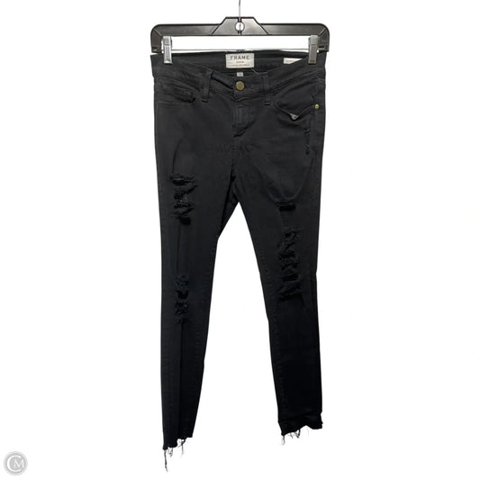 Le Skinny de Jeanne Jeans Skinny By Frame In Black, Size: 26