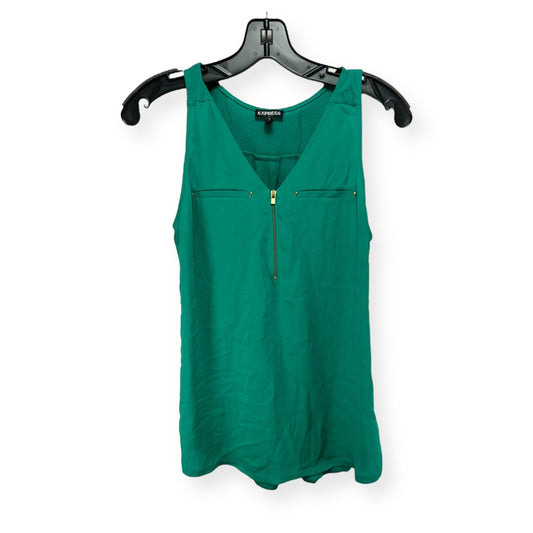 Green Top Sleeveless Express, Size Xs