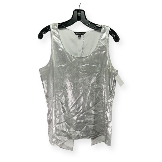 Silver Top Sleeveless Express, Size M