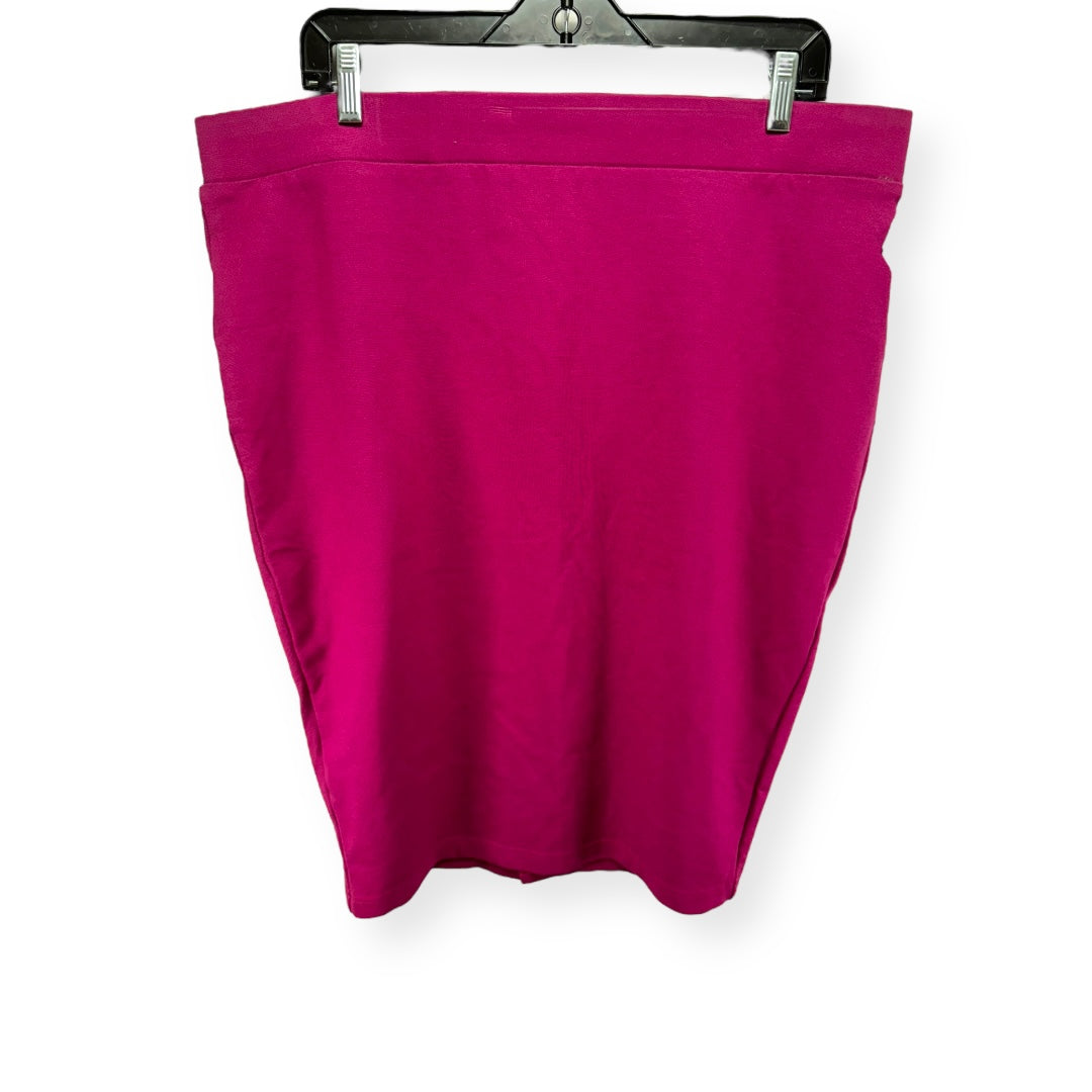 Pink Skirt Midi Torrid, Size 2x