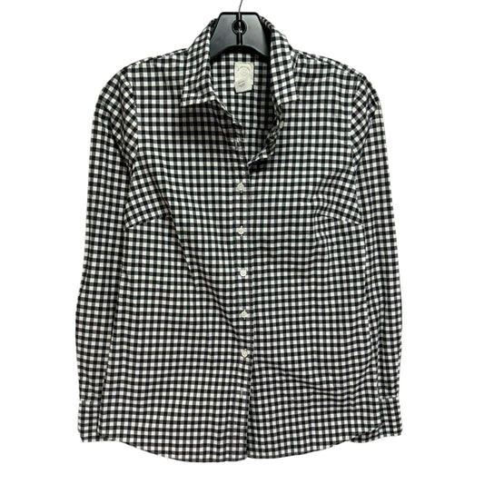 Top Long Sleeve By J. Crew In Checkered Pattern, Size: S