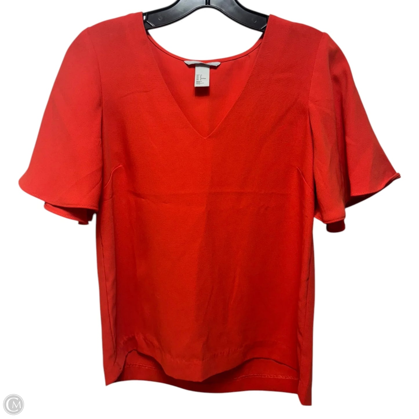 Top Short Sleeve By H&m In Red, Size: 0