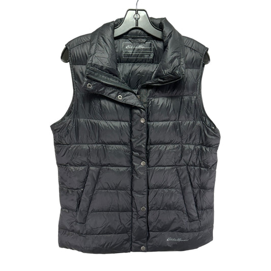 Vest Puffer & Quilted By Eddie Bauer In Black, Size: M