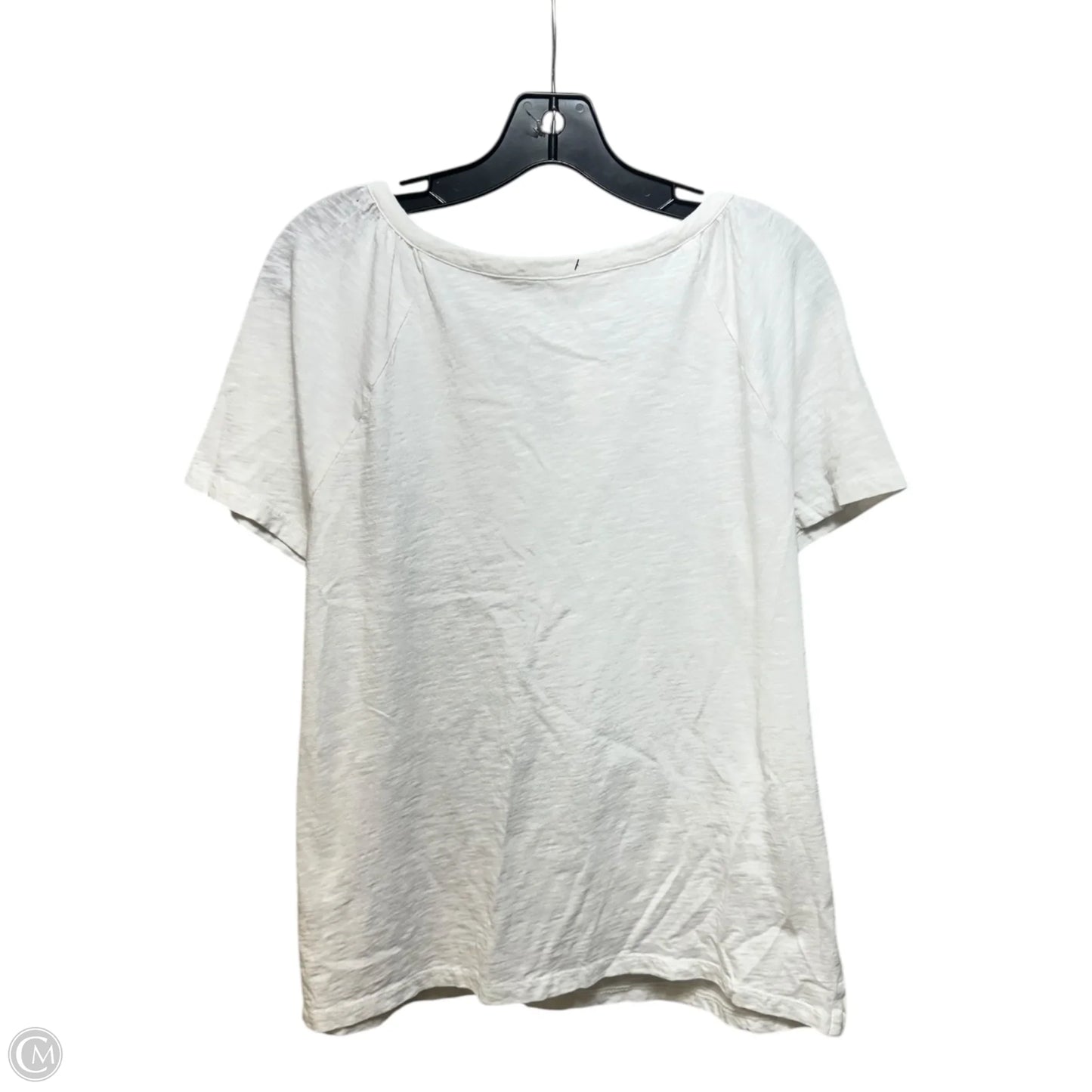 Top Short Sleeve By Talbots In White, Size: M