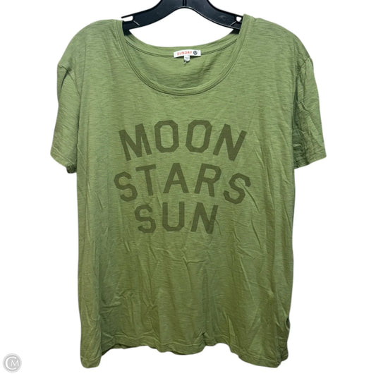 Top Short Sleeve By Sundry In Green, Size: S