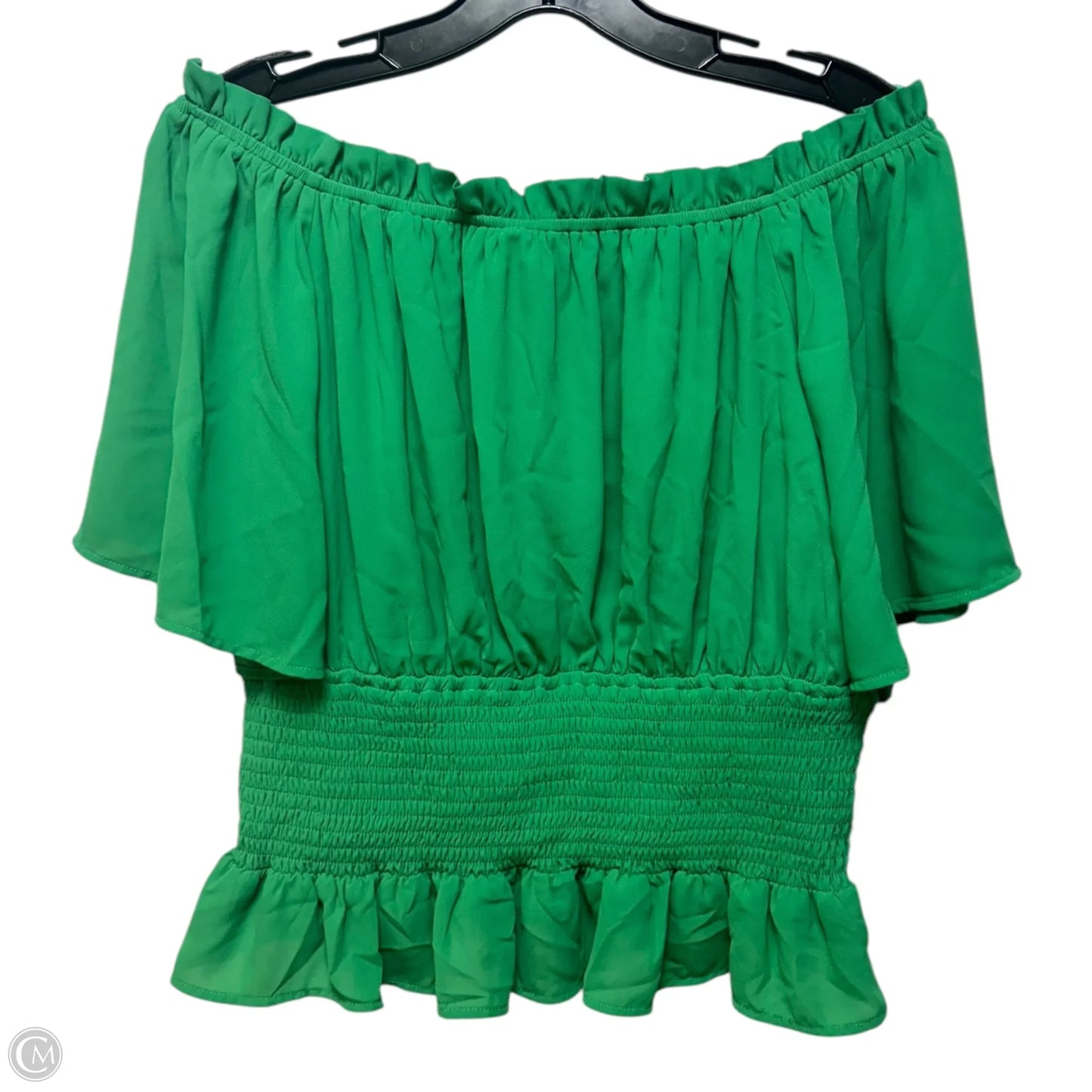 Top Short Sleeve By L Love In Green, Size: L