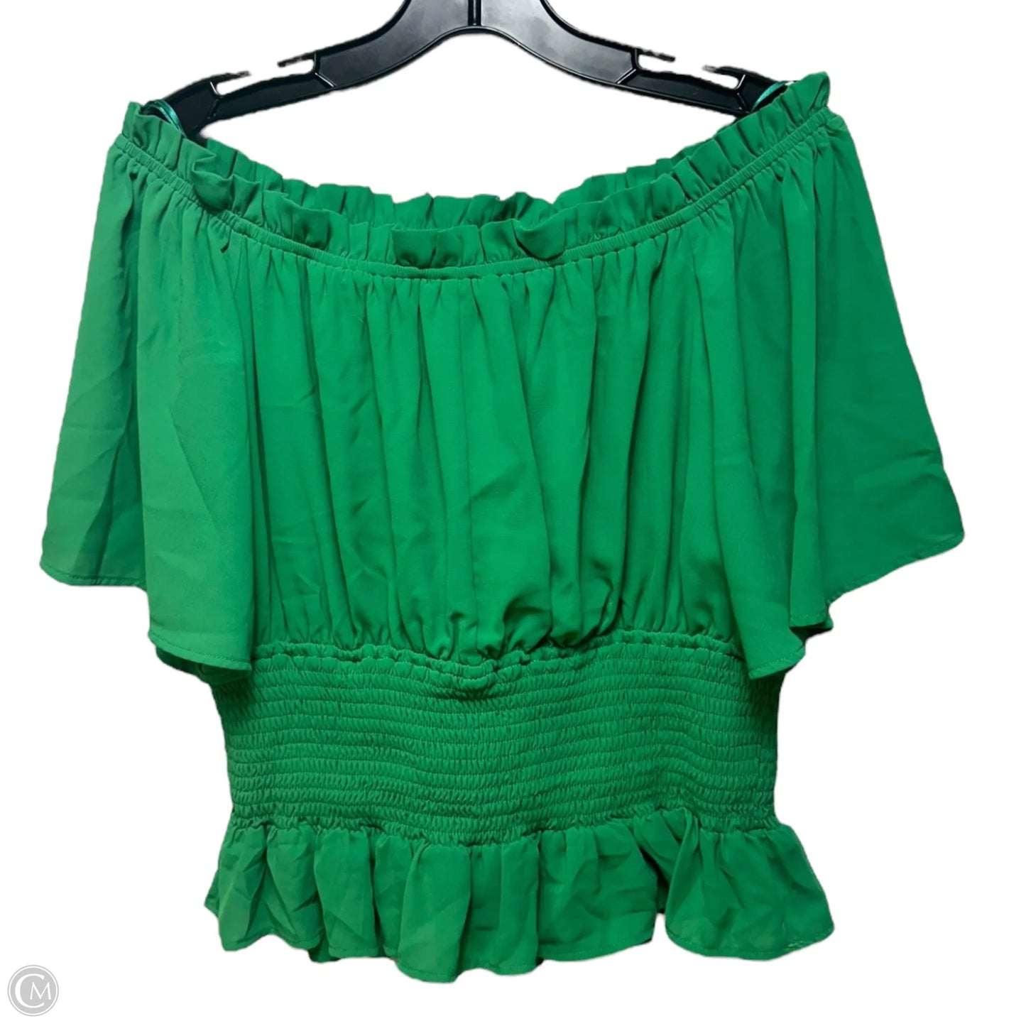 Top Short Sleeve By L Love In Green, Size: L