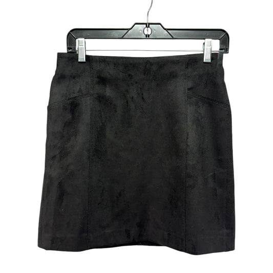 Faux Suede Skirt Mini & Short By Loft In Black, Size: 4