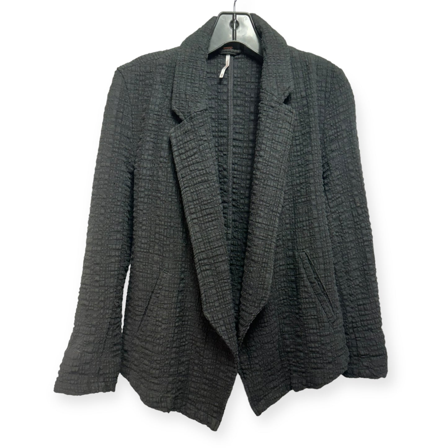 Textured Blazer By Free People In Black, Size: Xs