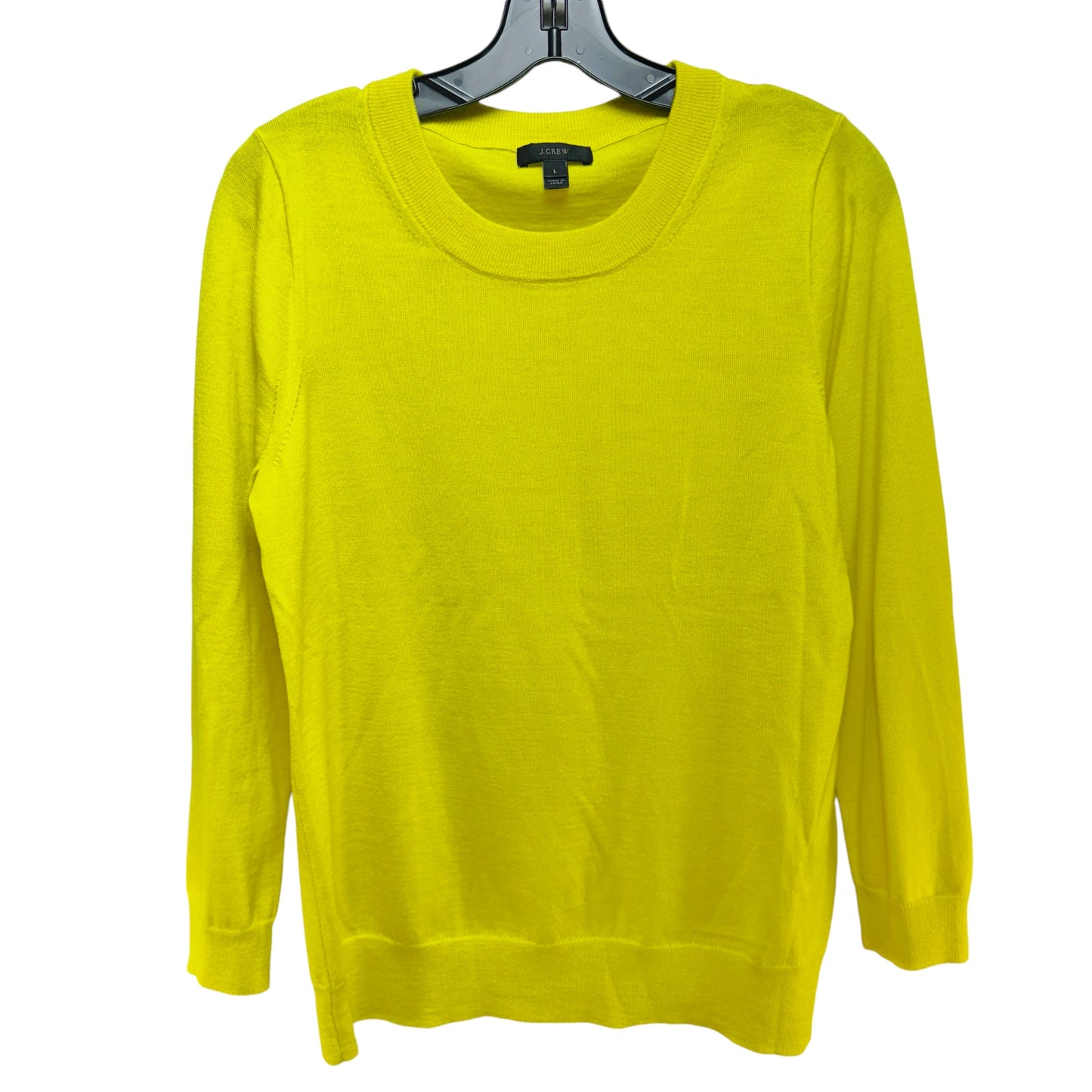 Tippi 100% Merino Wool Sweater By J. Crew In Citron, Size: L